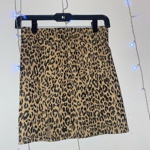 Cheetah Print Skirt